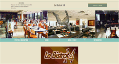 Desktop Screenshot of bistrot14.com