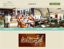 Tablet Screenshot of bistrot14.com